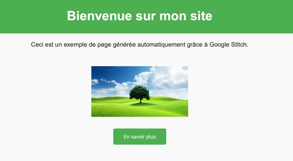 Maquette Google Stitch
