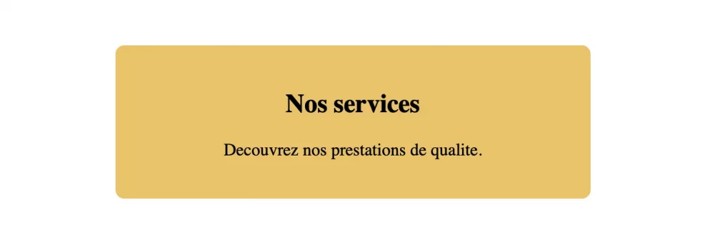Jumbo centré en css