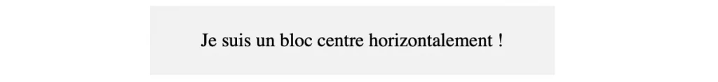 Centré css