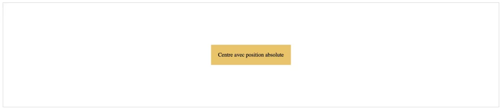 css absolute centrage