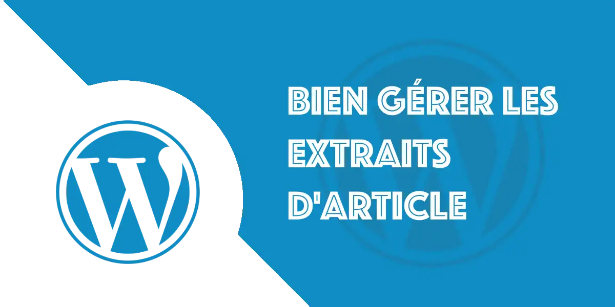 Extrait WordPress : Gérer l’affichage sans plugin