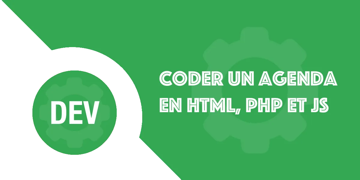 Coder un agenda en grille en HTML, PHP et JavaScript