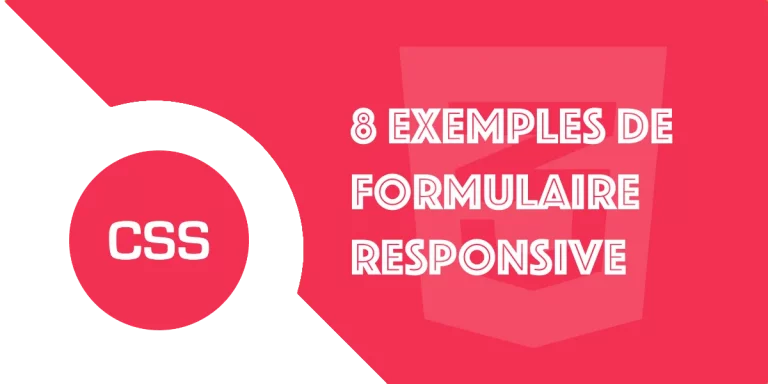 Formulaire HTML : 8 Exemples de code CSS responsive