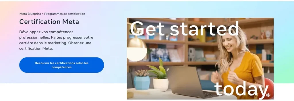 Certification gratuite Meta Blueprint
