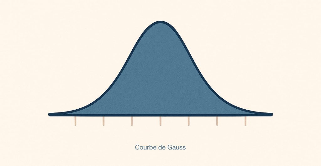 distribution normale et courbe de Gauss