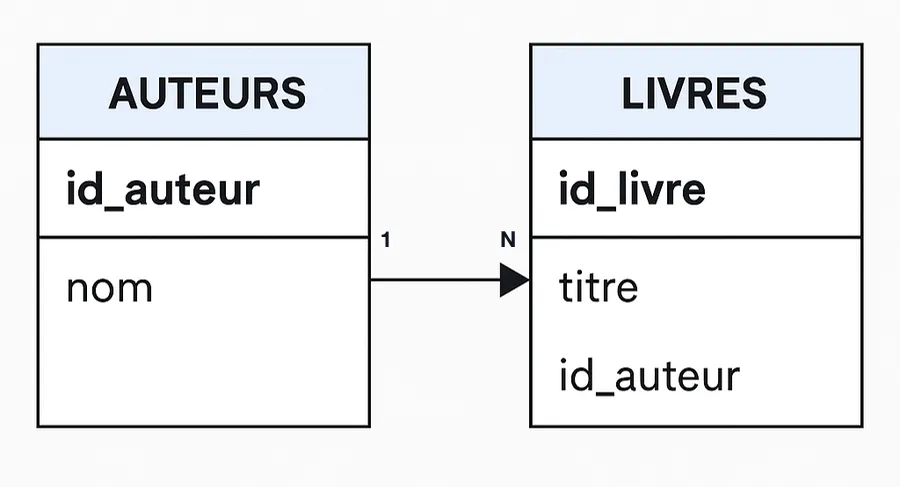 schéma de relation 1-N