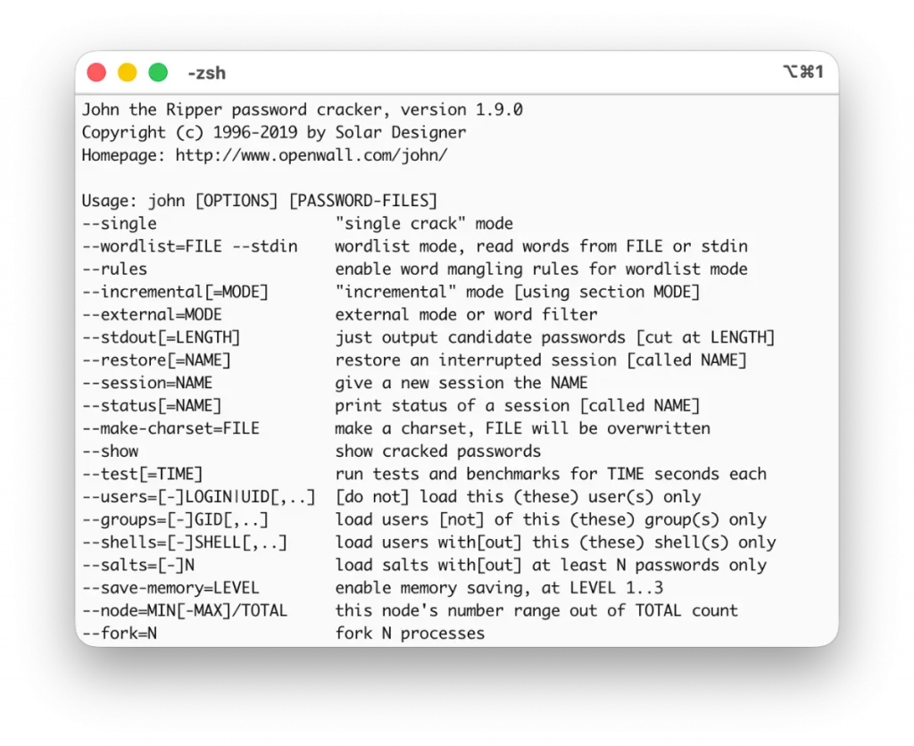 John the Ripper depuis le terminal