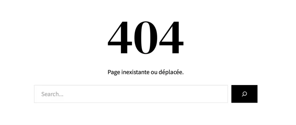Page inexistante