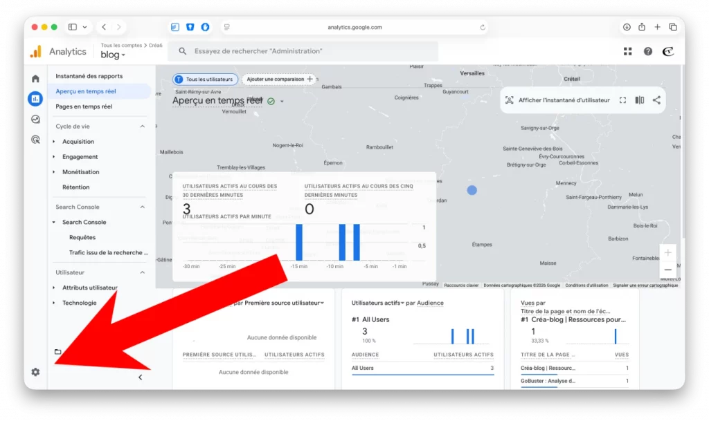 Installation et code de suivi GA4