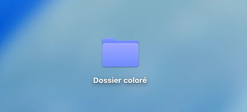 Couleur du dossier changé