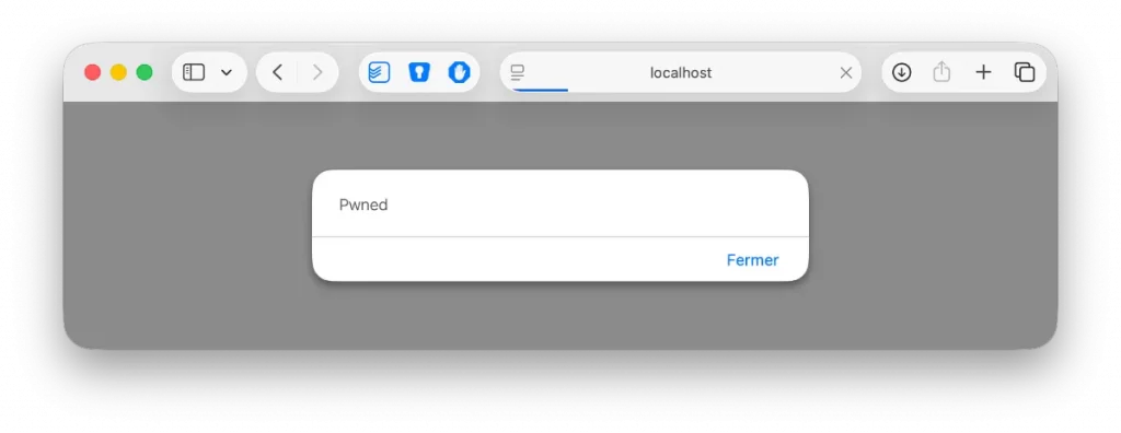 Exercice sur une faille XSS dans DVWA
