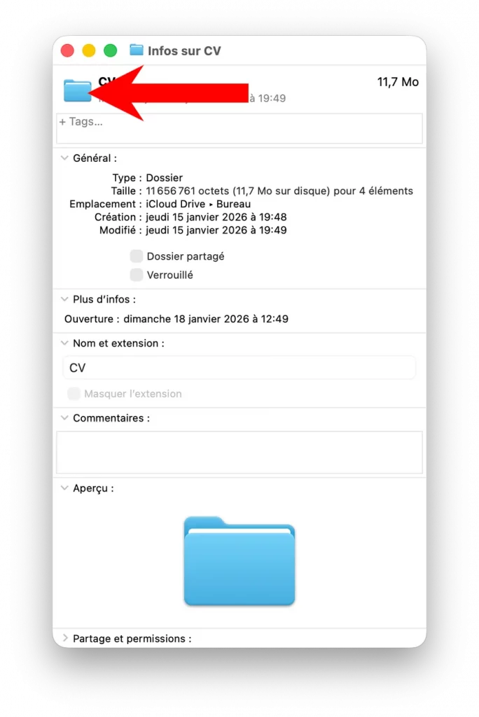 Lire les informations