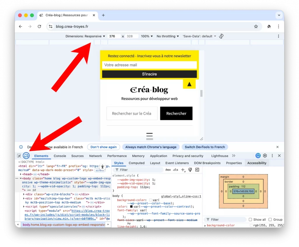 Choisir ses points de rupture ou breakpoint