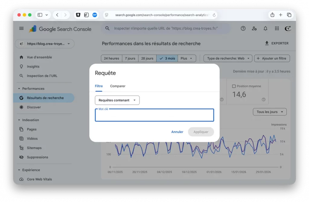 Détecter la cannibalisation depuis la Search Console