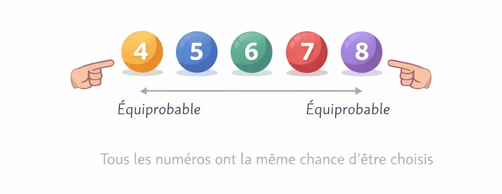 Le hasard de la loi uniforme continue