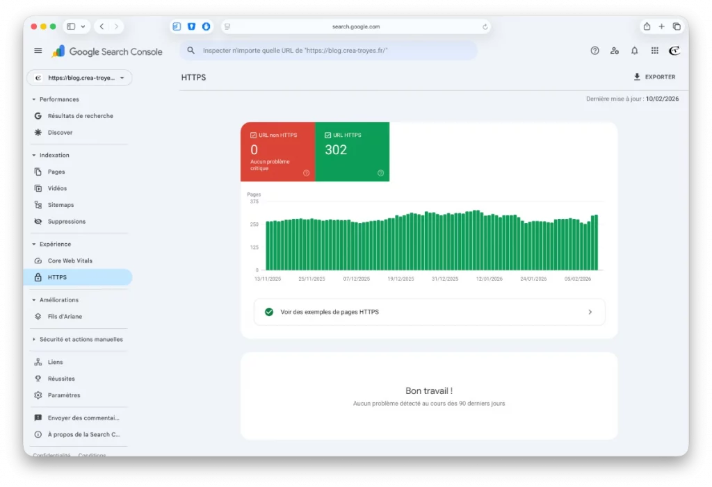 Site sécurisé en HTTPS