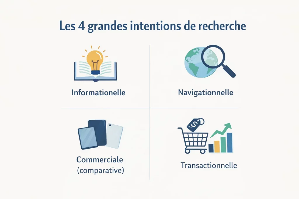 Les 4 grandes intentions de recherche