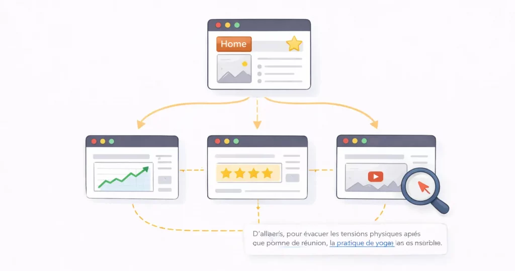 Maillage interne d'un site web