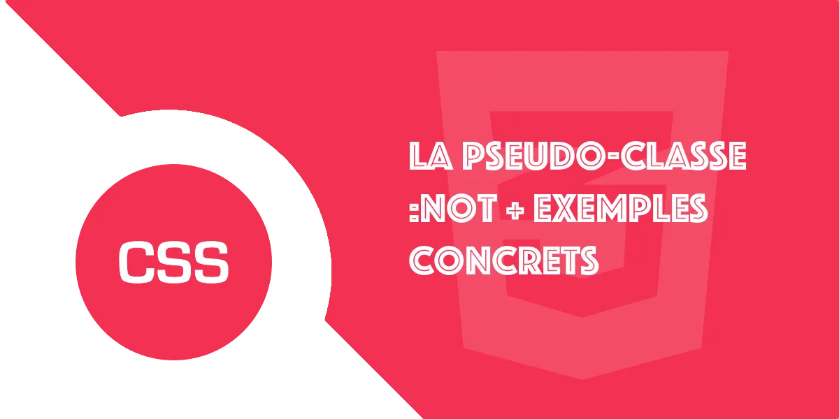 La pseudo-classe :not en CSS