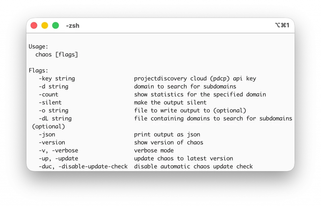 Chaos depuis le terminal