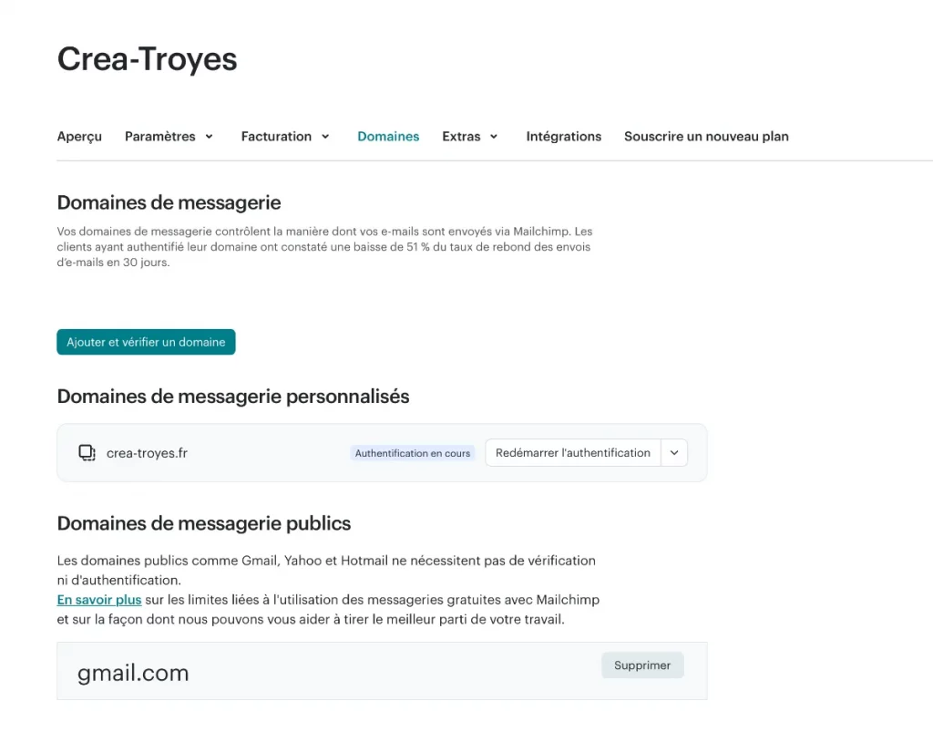 Mailchimp autorisation