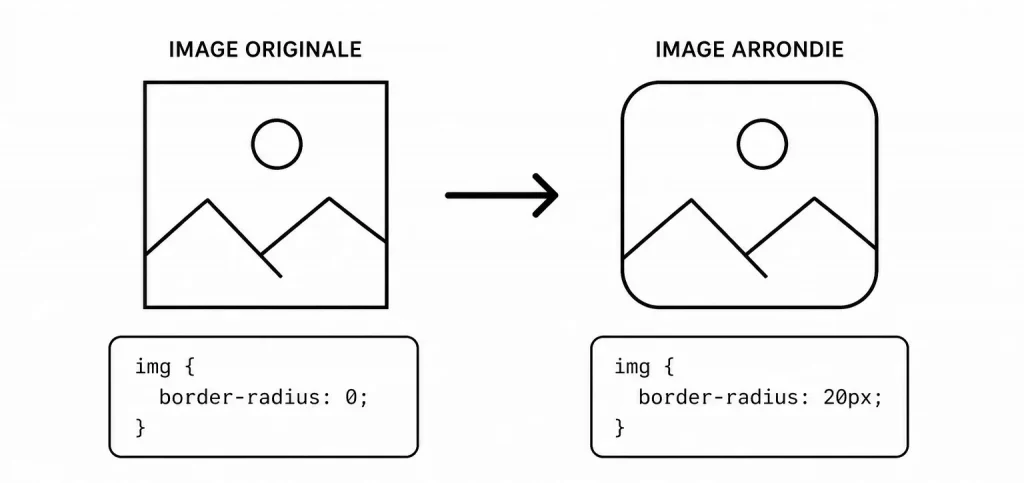 Arrondir une image en CSS avec border-radius