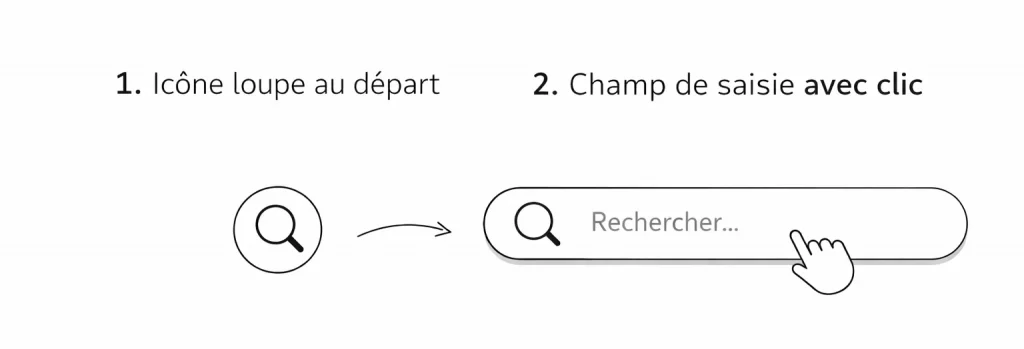 Barre de recherche extensible