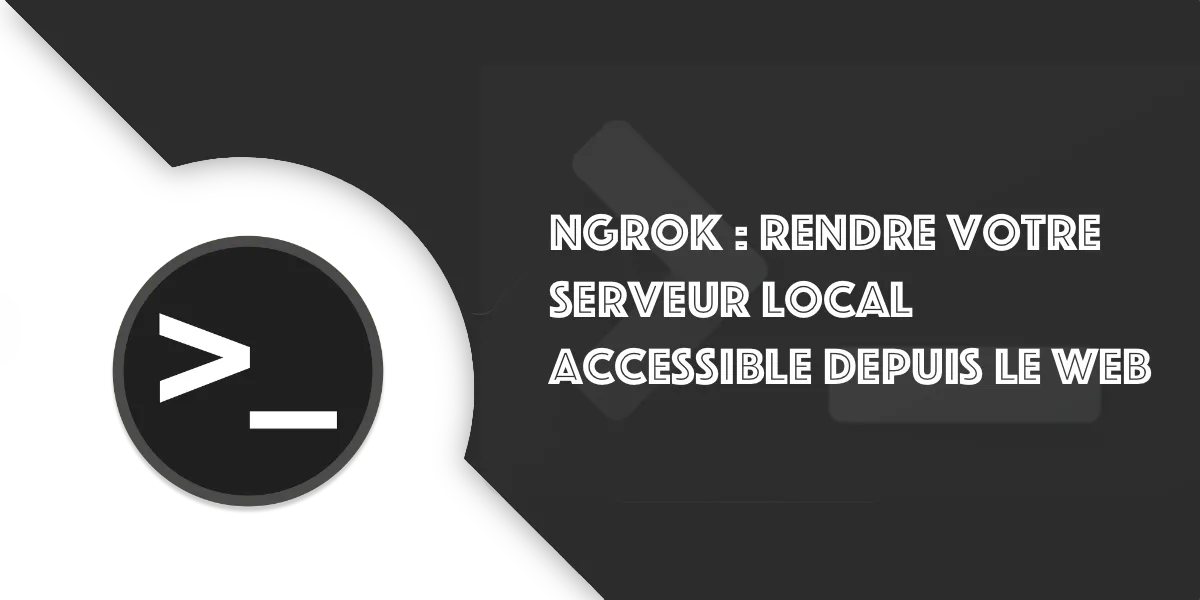 NGROK votre serveur local (localhost)