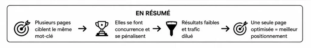 Résumé de la cannibalisation