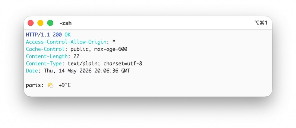 API Météo avec HTTPie