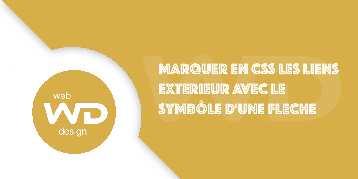 Marquer un lien externe en CSS facilement : Icône flèche