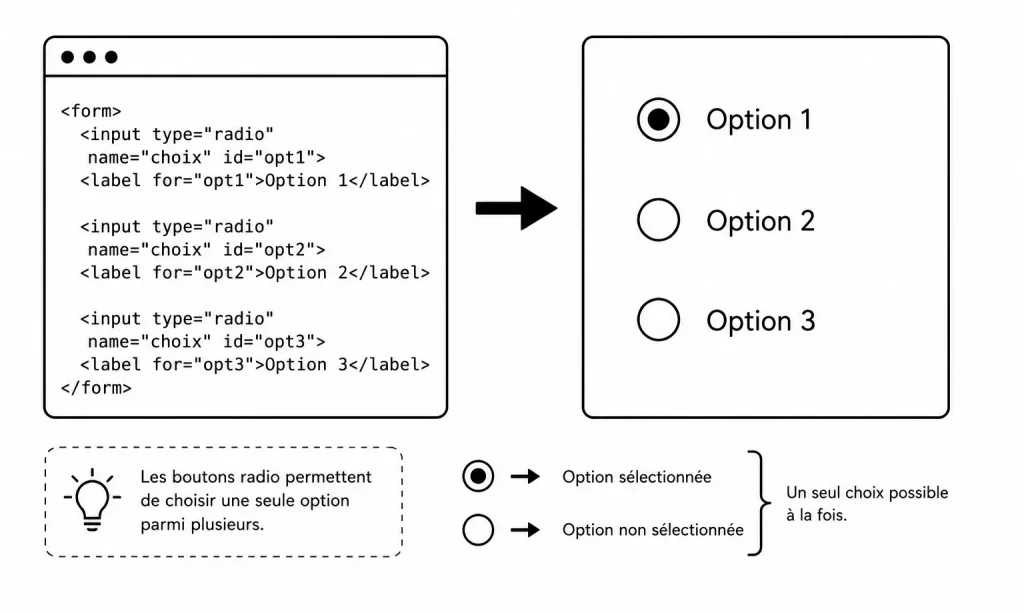 bouton radio en CSS