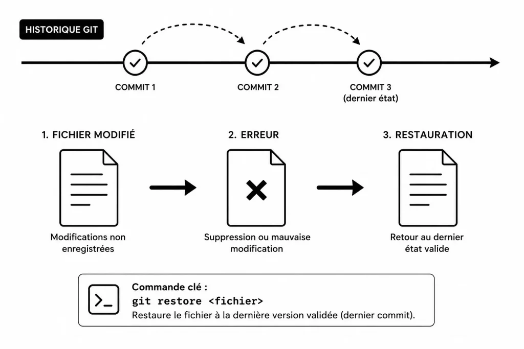 Restauration et sauvegarde avec Git
