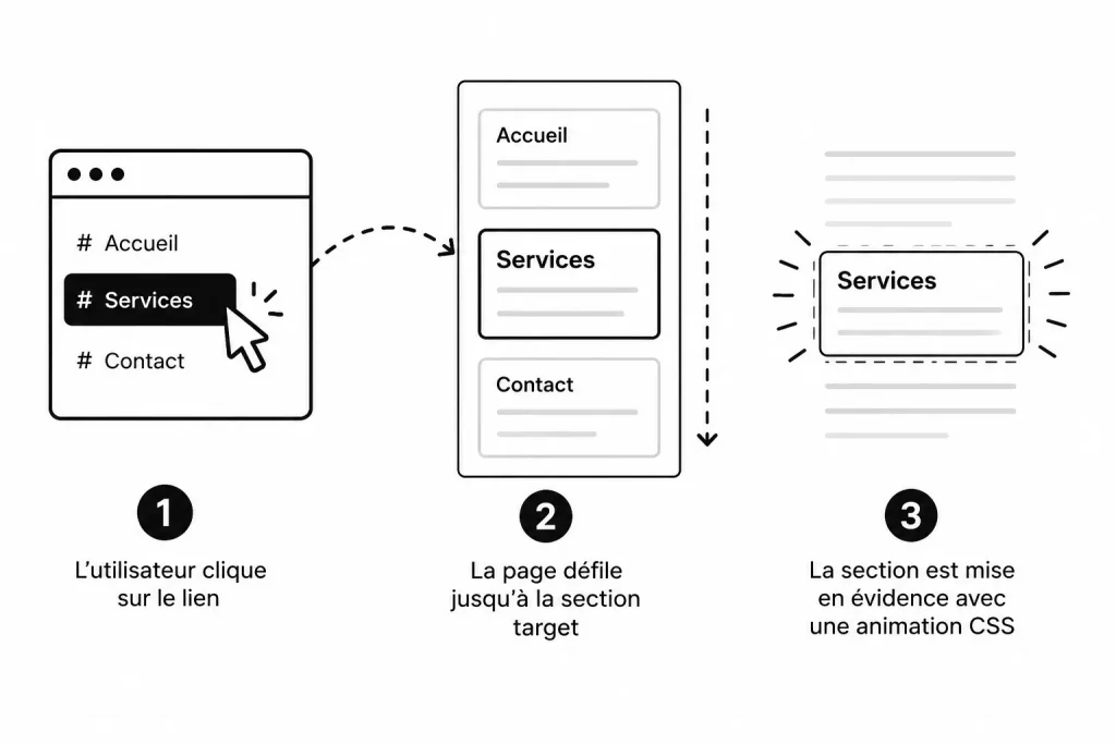 Animation ancre de lien