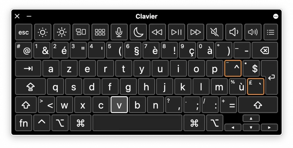 Clavier Mac - macOS