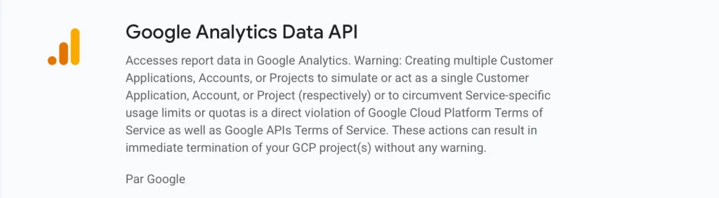 Google Analytics DATA API