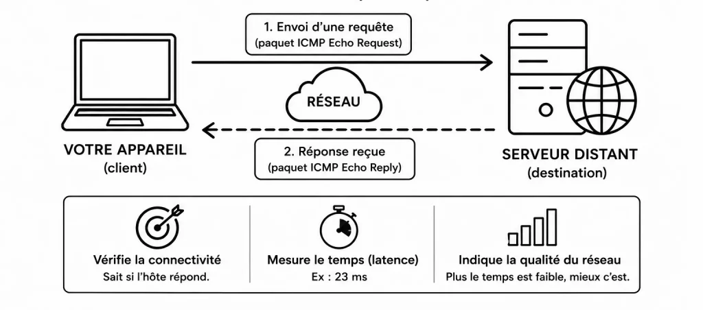 Ping pour tester la connexion d'un serveur web