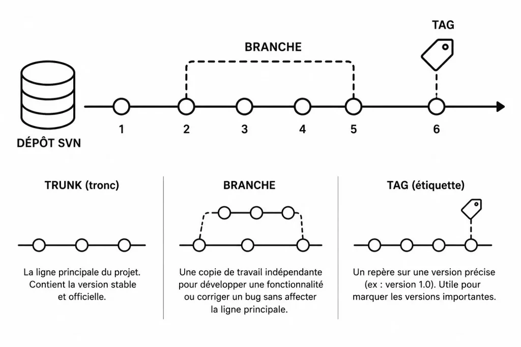 SVN : Trunk, branche et tag