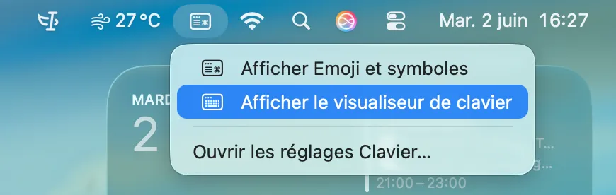 Visualiseur de clavier