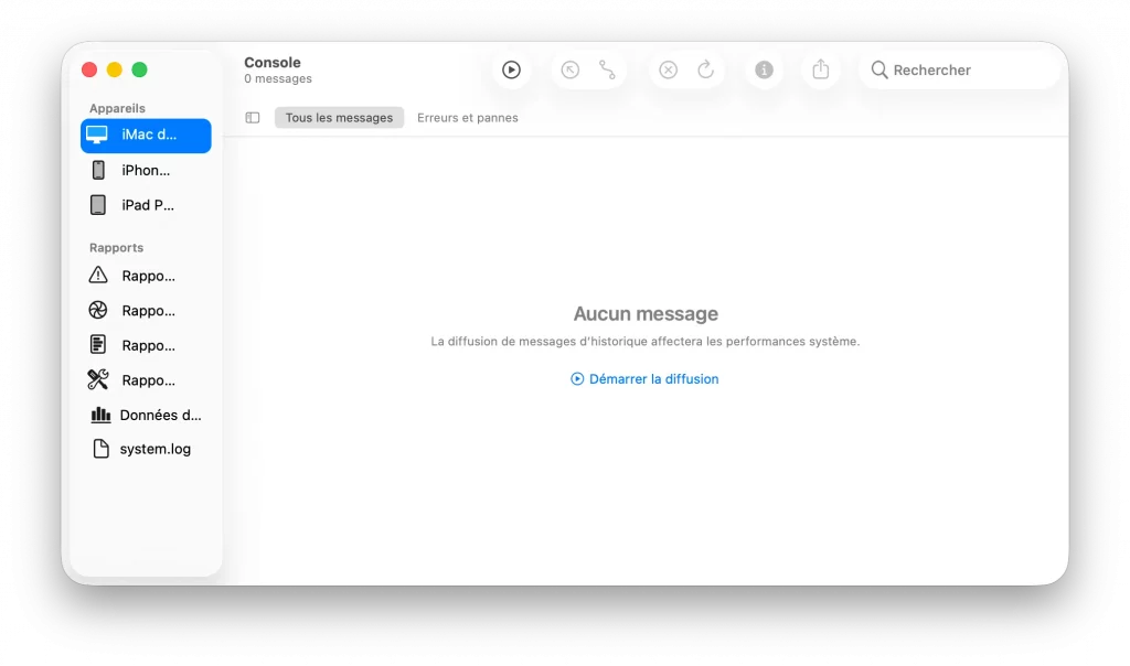 Console Mac