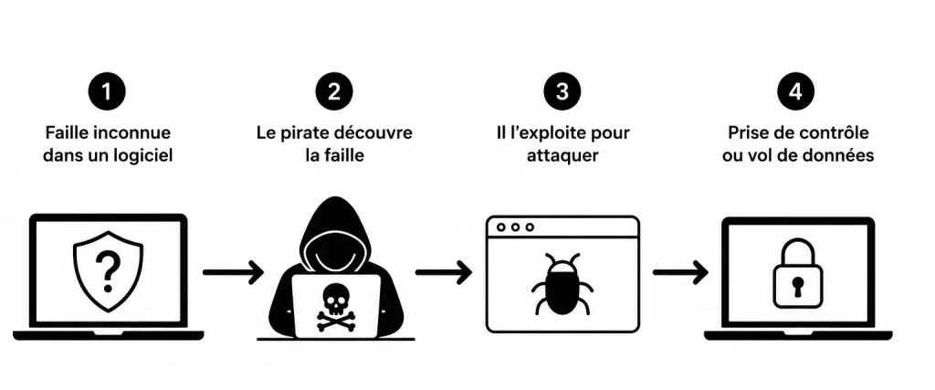 Fonctionnement d'une faille Zéro day