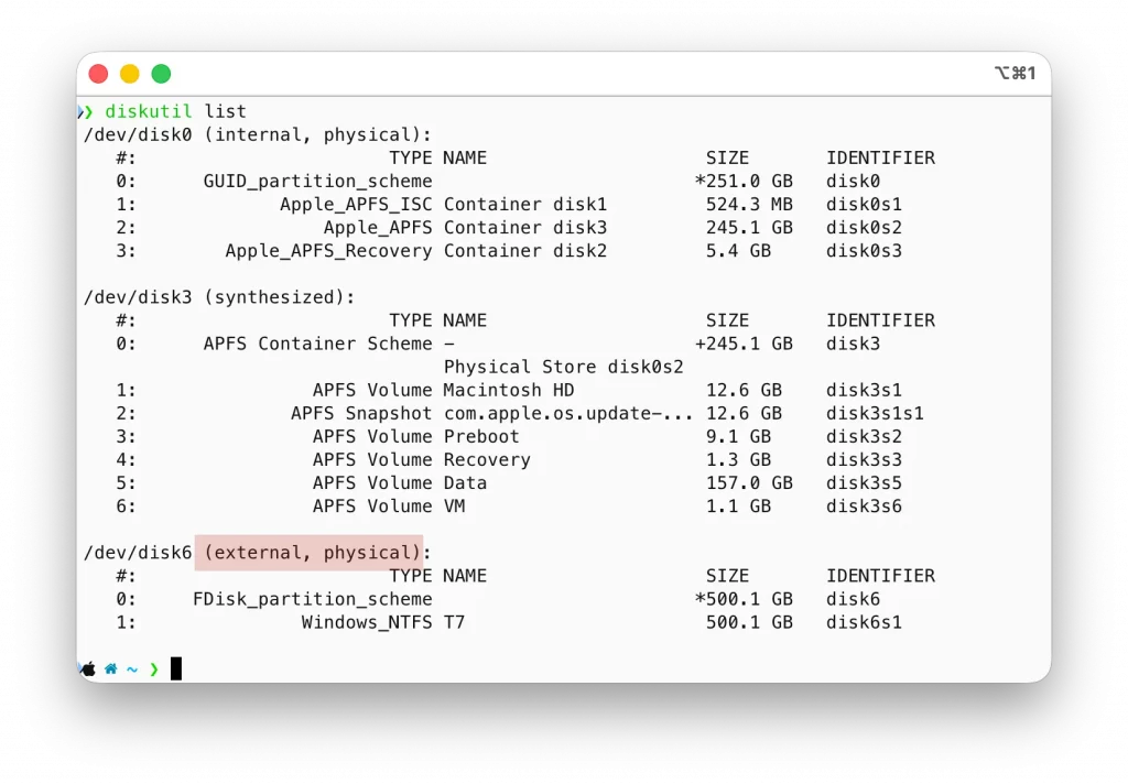 Forcer l’éjection avec le Terminal