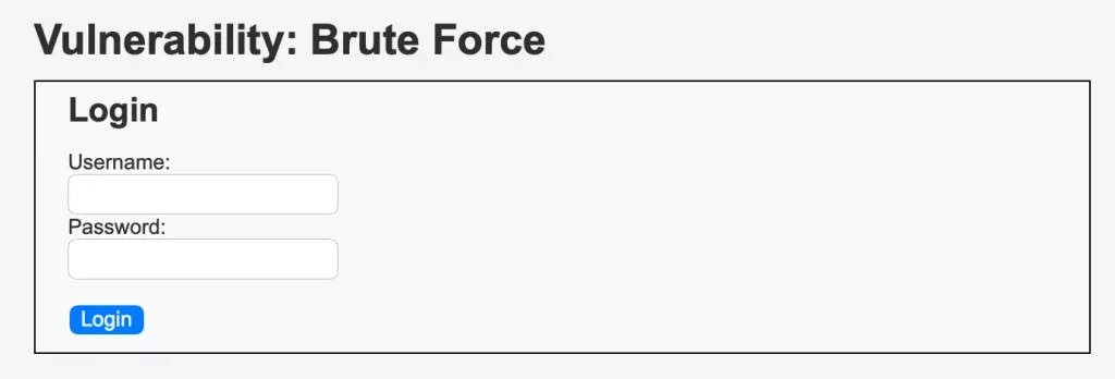 Module DVWA par force brute