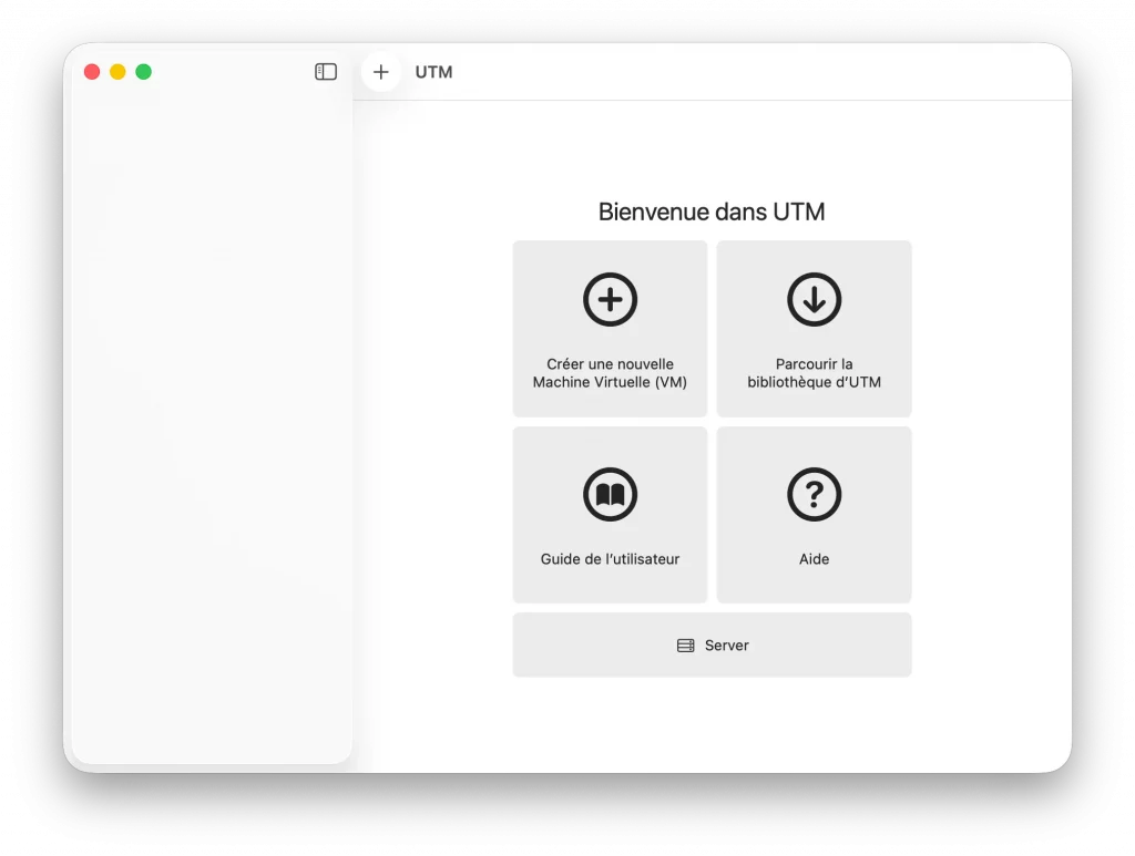 UTM, machine virtuelle gratuite sous macOS