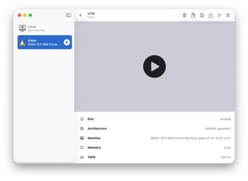 VM Kali sur Mac