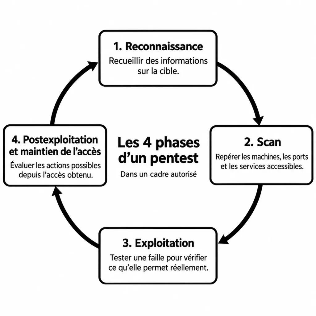 Les 4 phases du Pentest