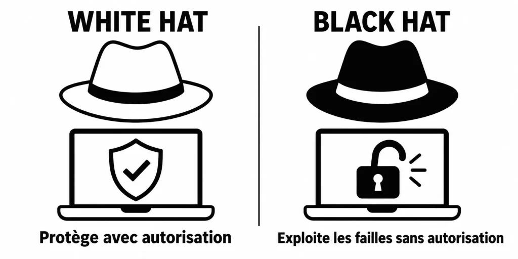 Définition entre black Hat et White Hat